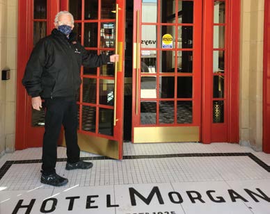 Hotel Morgan doorman 